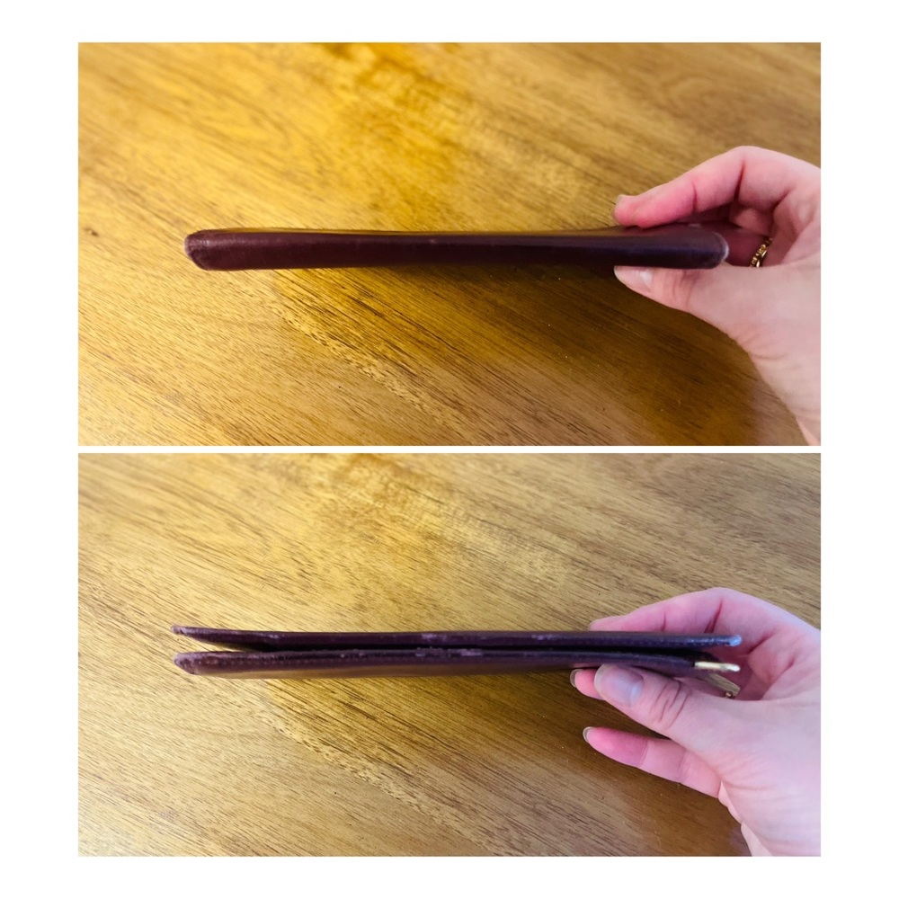 CARTIER Oxblood Red Leather Long Bifold Wallet 💯 AUTHENTIC - Picture 11 of 12